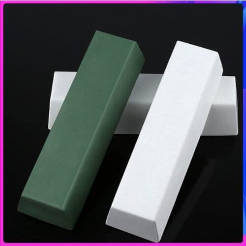 2 pcs Sharpening Polishing Wax Compound Metal Leather Razor Sharpening Paste Compound White Green