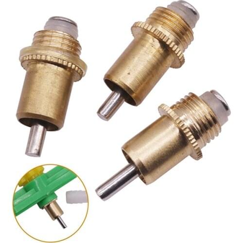 Copper Head Spring Rabbit Drinker Nipple Drinker Outlet Knob Screw Diameter 10mm Copper Material No Rust Does Not Leak 5 Pcs