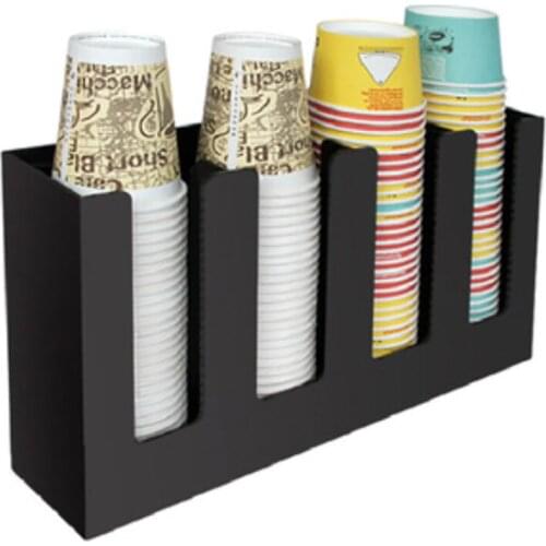 Acrylic Coffee Cup Holder, Milk Tea Disposable Plastic Paper Cup Cover Holder Organizer Party Self-Service Coffee Shop Storage R