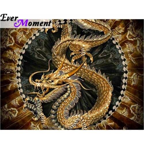 Diamond Painting Square dragon 5d Diy Diamond Painting Full Drill Resin Rhinestones Wall Chinese Diamond Embroidery ASF660