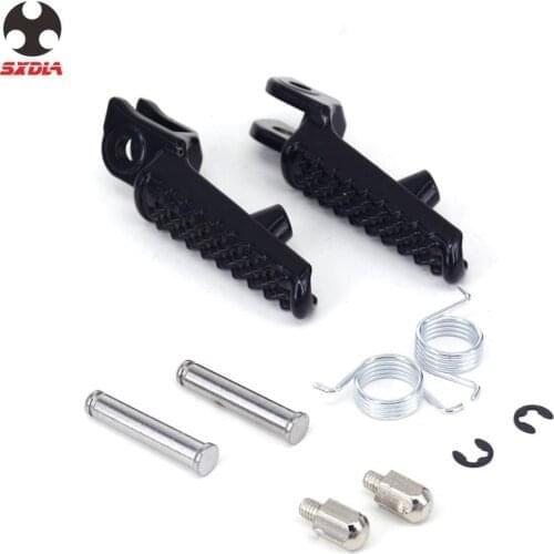 Aluminum Front Foot Pegs Footrest Pedals For Kawasaki ZX-6R ZX636 ZX-10R ZX-9R Z1000 Z750 Z750S ER6N ER6F NINJA 650R Motorcycle