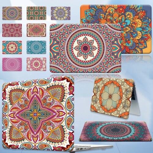 Case for Apple MacBook Pro 13/15/16 Inch/Macbook Air 11/13 Inch Anti-fall Mandala Pattern Series Protective Shell Replace Cover