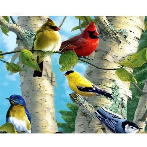 CraftArtGo Painting By Numbers Animal painting On Canvas HandPainted Gift Picture By Number Waterfall Kits Home Decoration