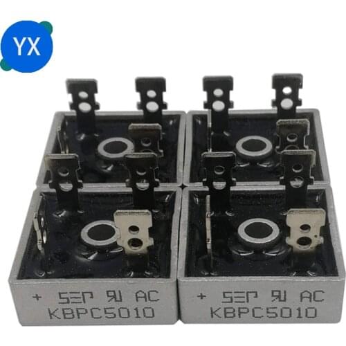 KBPC5010 50A 1000V DIP Diode Bridge Rectifier Single-phase Rectifier Bridge Accessories for CNC Machinery