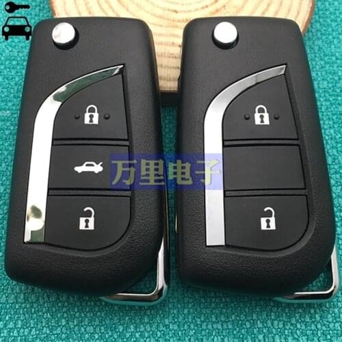 For Toyota Corolla Camry Crown RAV4 Auris Yaris Avalon Venza Prado 315Mhz with 72G/4D67 Chip Car 2B/3B Modified Flip Remote Key