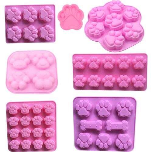 Cat Claw Series Chocolate Mold Silicone Mold Cake Decoration Tool Food Grade Cat Label Resin Mold DIY Ice Cube Fondant Biscuits