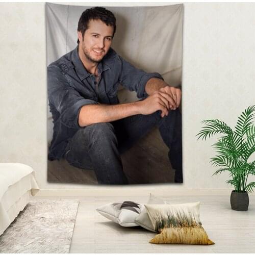 Hot Sale Custom High Quality luke bryan Wall Hanging HD Landscape 3D Printing Digital Printing Home Decoration Tapestry