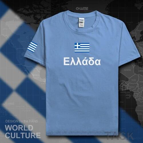 Greece mens t shirts fashion 2017 jersey nation team cotton t-shirt meeting fitness brand clothing tees country flag The Greek