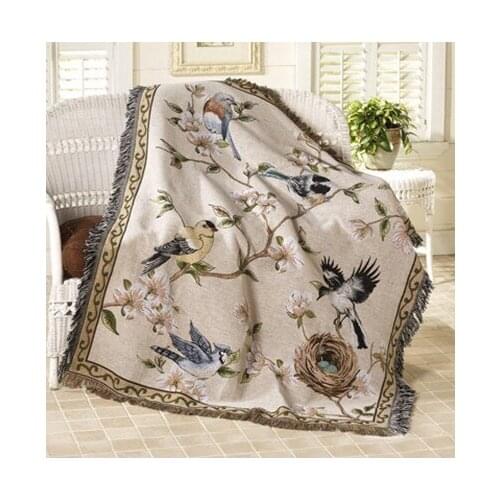 MUZZI cotton Blanket Decorative Picture Tapestry Fabric Wall Carpet Hanging Sofa Rug Cover size 120x150cm