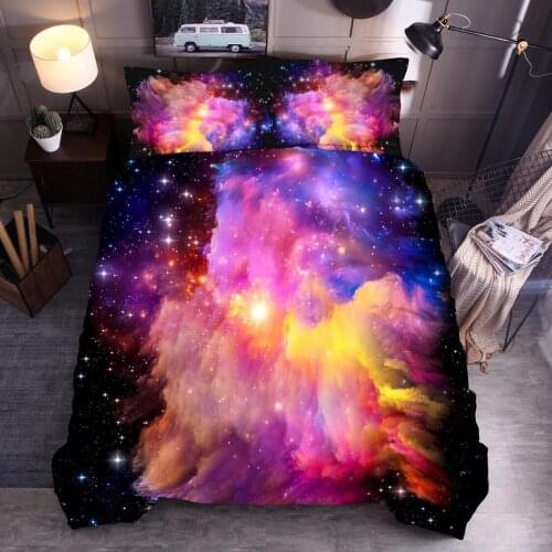 Classic Stardust Design Quilt Bed Linen Duvet Cover Set 2/3pcs Bedding Set Full Ru Double Queen King Size 150x200