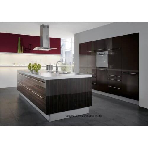 Melamine/mfc kitchen cabinets(LH-ME062)