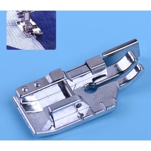 LETAOSK 1/4" Stainless Steel Quilting Patchwork Snap-On Sewing Machine Presser Snap Foot with Edge Guide