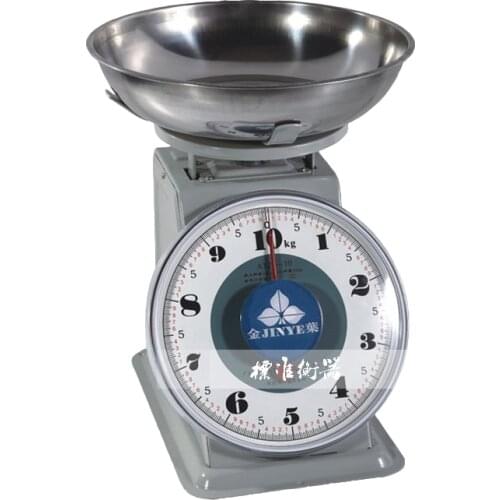 8kg 10kg Stainless Steel Mechanical Scales Household Kitchen Scales With Tray Vintage Retro Weegschaal Without Batteries