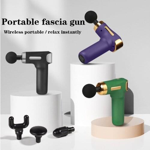 New Mini Massage Gun Deep Tissue Electric Percussion Gun Metal Solid Grip Body Muscle Awake Stimulation Pain Relaxation Relax
