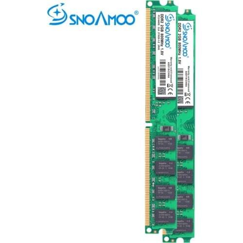 SNOAMOO Desktop PC RAMs DDR2 2GB 667MHz PC2-5300s 1G 800MHz PC2-6400S DIMM 240-Pin 1.8V Stick Computer Memory Lifelong Warranty
