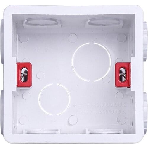 Wall Plate Adjustable Internal Cassette Mounting wifi touch switch usb socket Box White Plastic Materials For 86 Type Standard