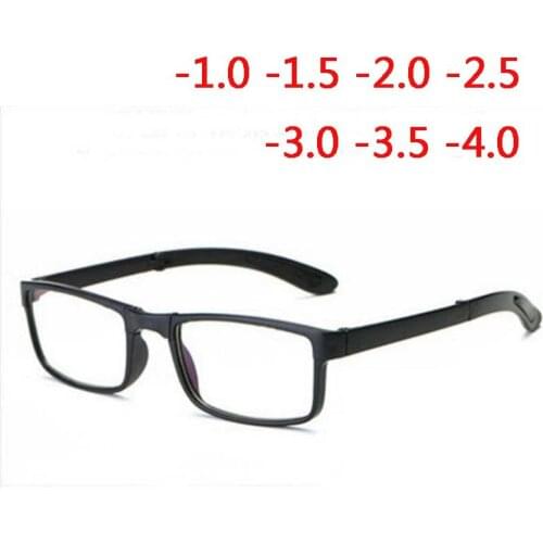 Folded Frame Finished Glasses For Men And Women Spectacle Degree Eyewear -1.0 -1.5 -2.0 -2.5 -3.0 -3.5 -4.0