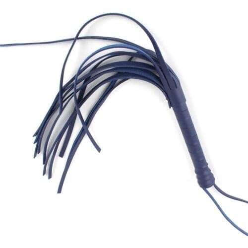 Genuine Leather Spanking Tassel Whip Slap Strap Beat Lash Flog Tickle Tool Adult Slave SM Sex Game Toy For Women Man Couple