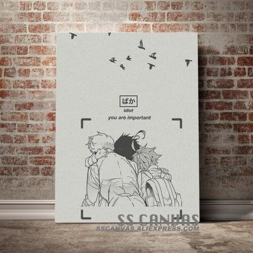 The promised neverland Anime Canvas Painting Decor Wall Art Pictures Bedroom Study Home Living Room Decoration Prints Poster
