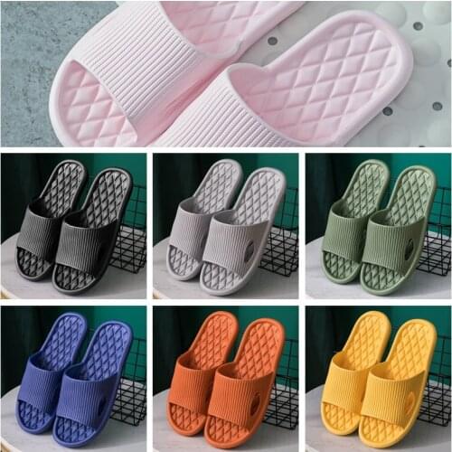 Slippers Women Homme Indoor Home Summer Non-slip Flip Flops Bath Female Men Couple Family Flat Shoes Hotel Sandal Slides