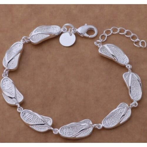 SL-AH181 Wholesale Silver Color Gift Women Lady Nice High Quality Fashion Jewelry The Slippers /binajzua Ahmaiyta