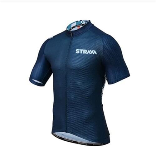 STRAVA Fabric Custom High Quality Mens Cycling Jersey Short Sleeve Team Merino Cycling Wear Road Bike Clothing MTB Bicycle Shirt