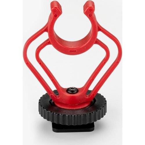 Shock Mount Stand on Camera Shoe 1/4 Screw Shockmount for BOYA BY-MM1 Shotgun Mic Smartphone DSLR PC Microphone Accessories