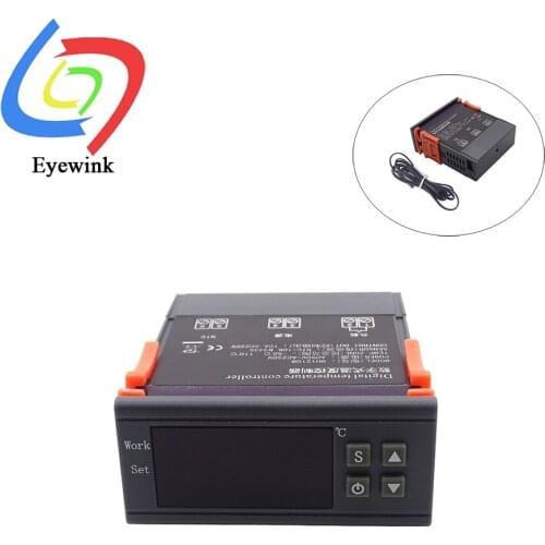 MH-1210W Intelligent Digital Temperature Controller 220V 24V 12V Heating Cooling Temperature Control Microcomputer Thermostat