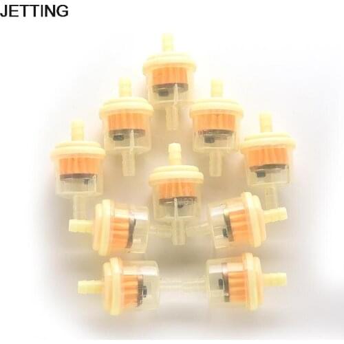 10Pcs/lot Universal Petrol Gas Gasoline Liquid Fuel Filter for Scooter Motorcycle Motorbike Motor Car Dirt Pocket Bike Wholesale