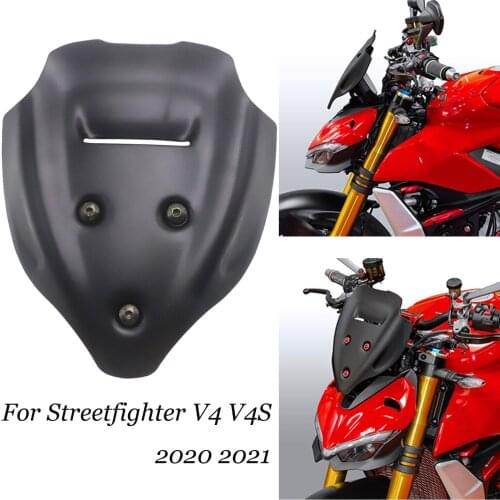 For DUCATI Streetfighter V4 V4S 2020 2021 Motorcycle Windscreen Windshield Deflector Protector Wind Screen