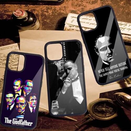Colorful Godfather Marlon Brando Phone Case PC for iPhone 11 12 pro XS MAX 8 7 6 6S Plus X 5S SE 2020 XR