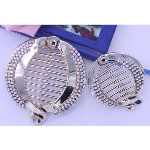 Hair Claws Clip Fish Shape Banana Barrettes With Stones Hairpins Hair Accessories For Women Hair Clip Clamp ACC80