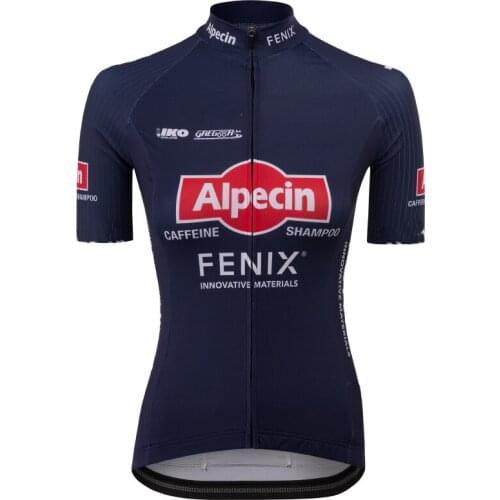 WOMENS 2020 Alpecin Fenix Team Only Cycling Jersey Short Sleeve Bicycle Clothing Quick-Dry Riding Bike Ropa Ciclismo