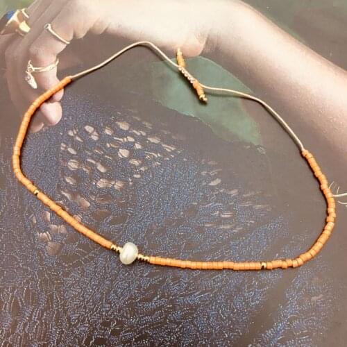 Living Coral Miyuki Bracelet Women Boho Handmade Pearl Beads Seed Bracelets High Guality Gifts 2020 Fashion Girl Style Jewelry