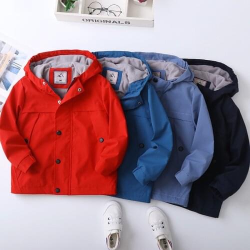 Winter Kids Outerwear For Boys Girls Thick Jacket With Packet Fashion Solid Warm Baby Jacket Child Fur Hooded Coat Boy Clothes