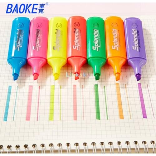 Baoke MP490, Fluorescent pen highlighter, Color Marking Graffiti Supplies, Student Painting Advertising Poster Fluorescent Pen