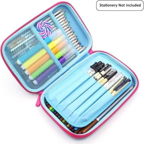 Flamingo Large EVA 3D Pencilcase for Girls Unicorn Kids Pen Box Big School Pencilbox Kawaii Children Stationery Case C21 D40