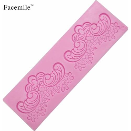 Flower Lace Cake Mold Silicone Molds Chocolate Sugarcraft Fondant Christmas Wedding Cake Decorating Tools 03016