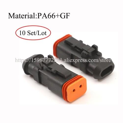 DT06-2S-EP11 PA66+GF gray New energy car male Connector cable Terminal auto socket 2 pin female Connector automotive plug