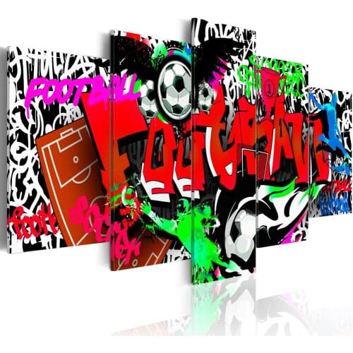 Movement Crazy Color Art Innovation Abstract Home Canvas Painting Wall Decoration Five Piece Set