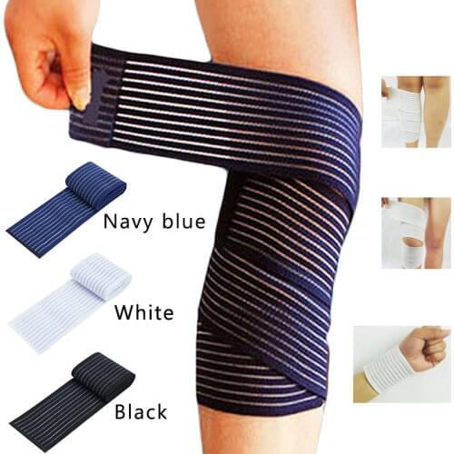 Sfit Cotton Elastic Bandage For Wrist Calf Elbow Leg Ankle Protector Knee Support Band Sport Tape Fitness Safety Outdoor Sports