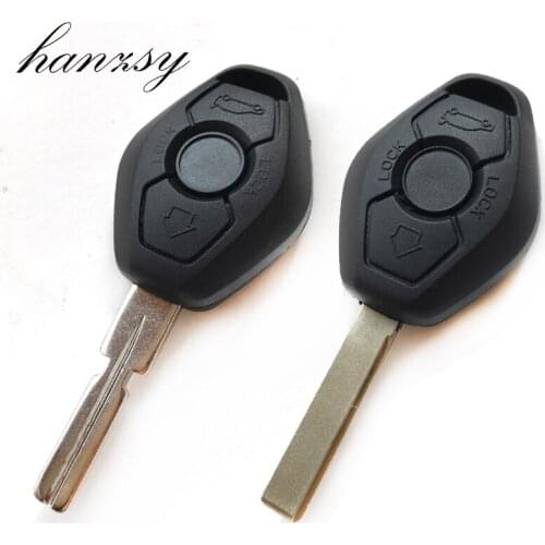 3 Button Remote Key shell Fob For BMW E39 E46 E38 X5 Z3 Z4 X3 M5 1 3 5 6 7 Series Replacement Car key Case Cover HU92/HU58 Blade
