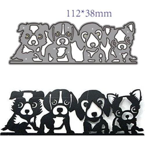 Metal Cutting Dies Cut Mold 2021 Animal dog Decoration Scrapbook Paper Craft Knife Mould Blade Punch Stencils