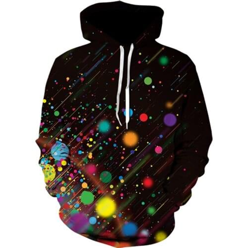 Fashion Colorful Novelty Printed Autumn 3D Hoodies Men/Women Sweatshirt Hoody Outwear High Quality Mens Hooded Male Pullovers