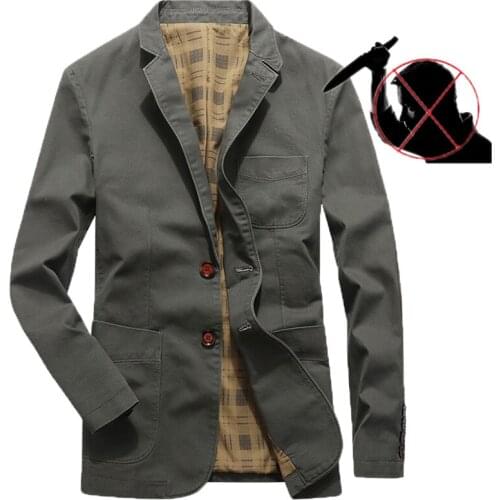 Self Defense Anti Cut Clothing Anti-stab Invisible Knife Cut Resistant Blazers stabfree Men Jacket Soft Security Stab jackets4XL