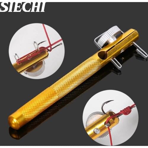 Full Metal Fishing Hook Knotting Tool & Tie Hook Loop Making Device & Hooks Decoupling remover Carp Fishing Accessory