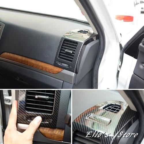 Car Styling 2PCS ABS Plastic Front Side Air Vent Outlet Cover Trim For Mitsubishi Pajero V80 Shogun Montero Limited 2007 - 2019