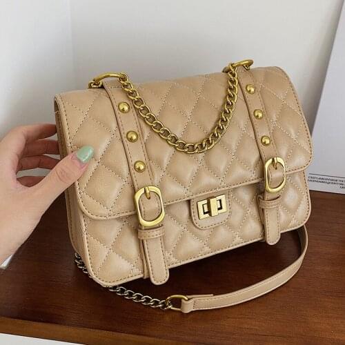 High Quality Women Small Pu Leather Handbags Messenger Bags Designer Female Rivet Crossbody Bags for Women Casual Shoulder Bag