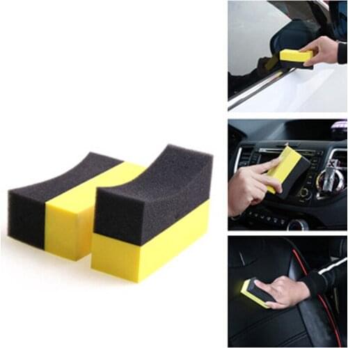 1Pc PE Multifunctional Waxing Cleaning Tool Sponge Brush For Skoda Rapid Octavia A2 A5 RS A7 Yeti Fabia Scout kodiaq Superb