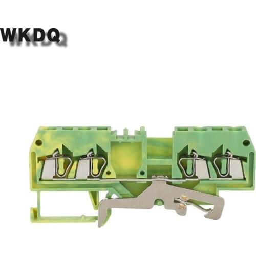 10pcs 280-837 Equivalent to Ground Din Rail 4-Conductor Terminal Block PE With The Same Shape to Universal Connector